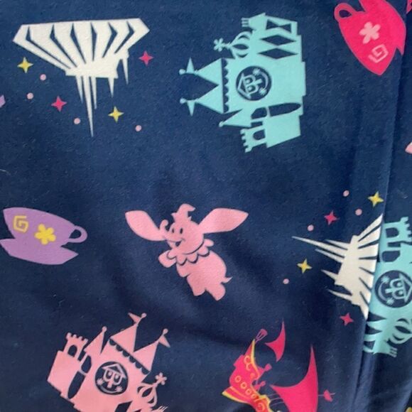 NWT DISNEY PARKS KIDS MAGIC KINGDOM LEGGINGS - Picture 2 of 2